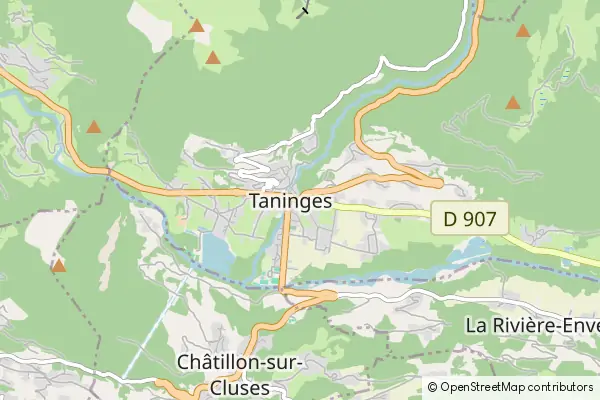 Mapa Taninges