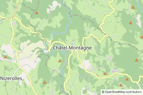 Mapa Châtel-Montagne