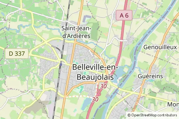 Mapa Belleville