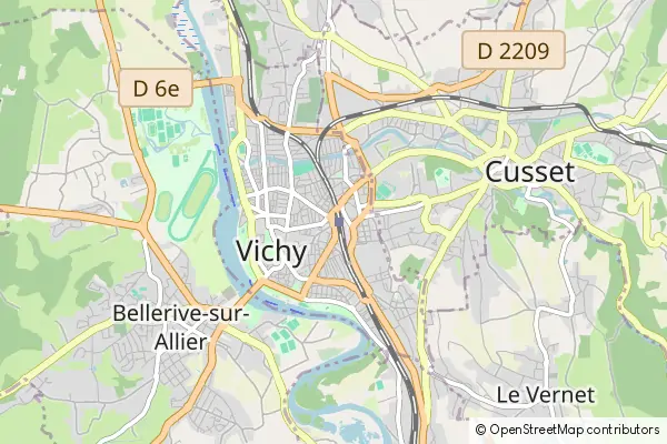 Mapa Vichy