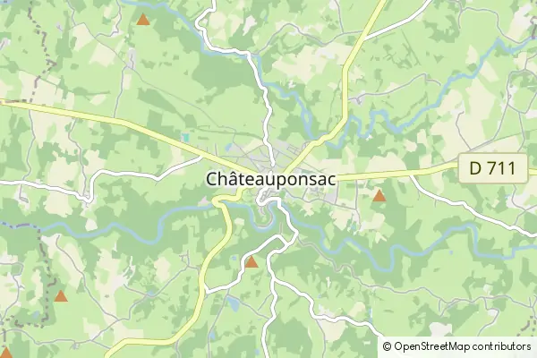 Mapa Châteauponsac