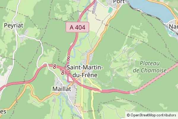 Mapa Saint-Martin-du-Frêne