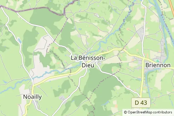 Mapa La Bénisson-Dieu