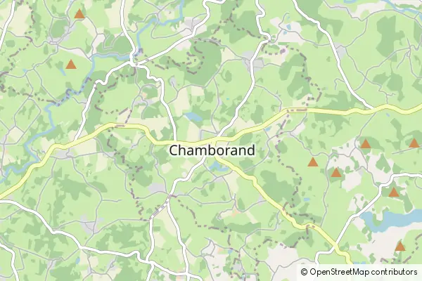 Mapa Chamborand