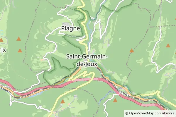 Mapa Saint-Germain-de-Joux