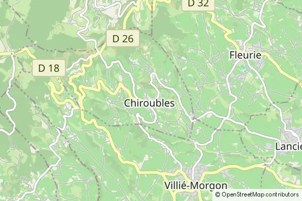 Mapa Chiroubles