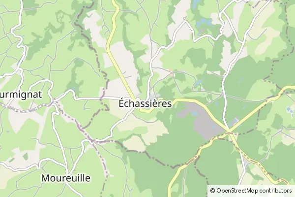 Mapa Échassières