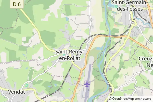 Mapa Saint-Rémy-en-Rollat