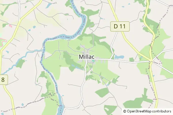 Mapa Millac