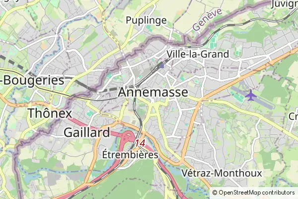 Mapa Annemasse