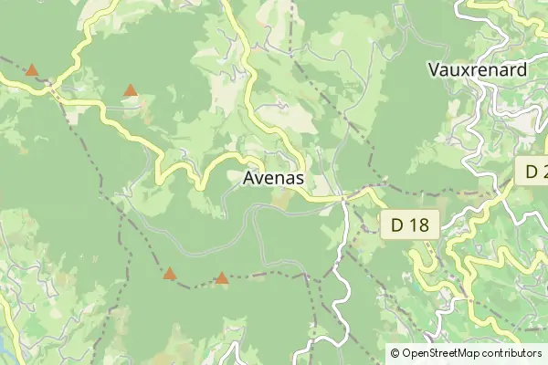 Mapa Avenas