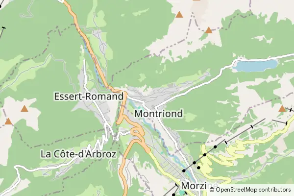 Mapa Montriond