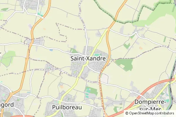 Mapa Saint-Xandre