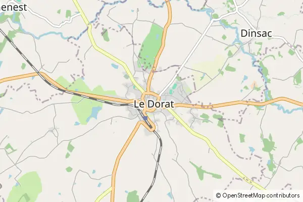 Mapa Le Dorat