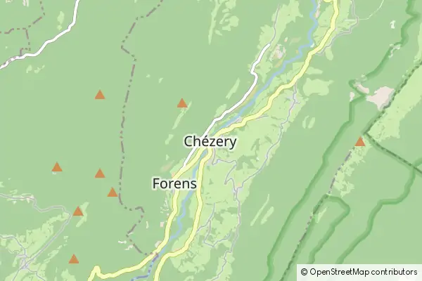 Mapa Chezery Forens