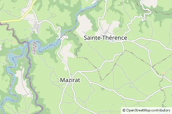 Mapa Sainte-Thérence