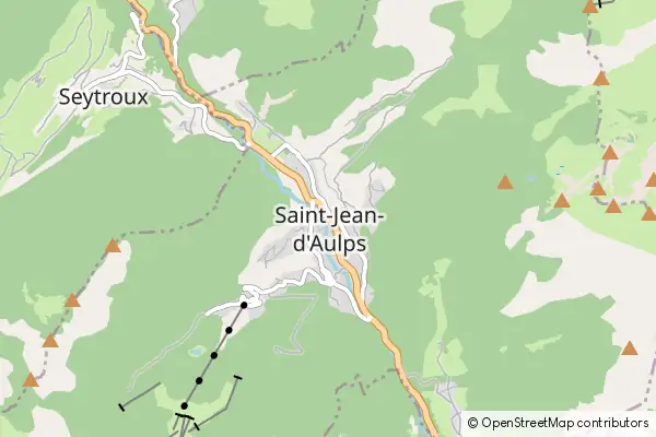 Mapa Saint Jean d'Aulps