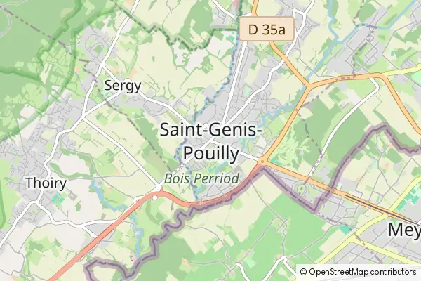 Mapa Saint-Genis-Pouilly