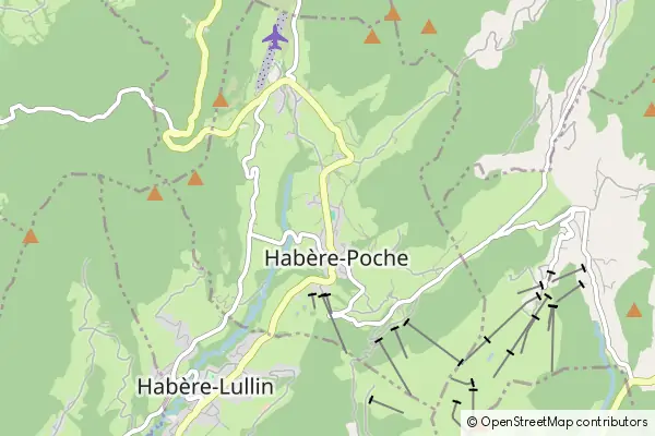 Mapa Habère-Poche