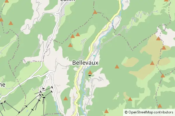 Mapa Bellevaux