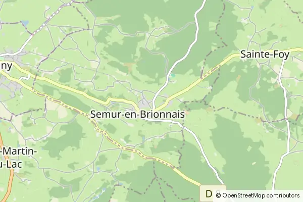 Mapa Semur-en-Brionnais