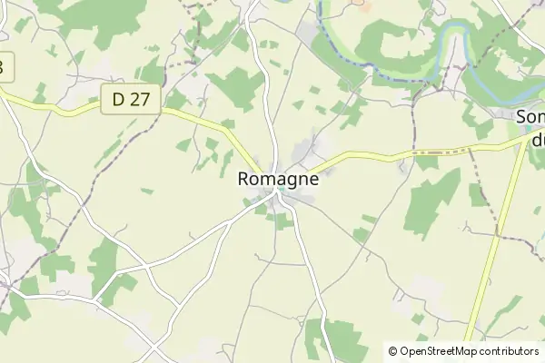 Mapa Romagne