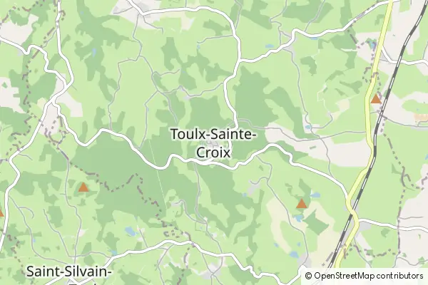 Mapa Toulx-Sainte-Croix