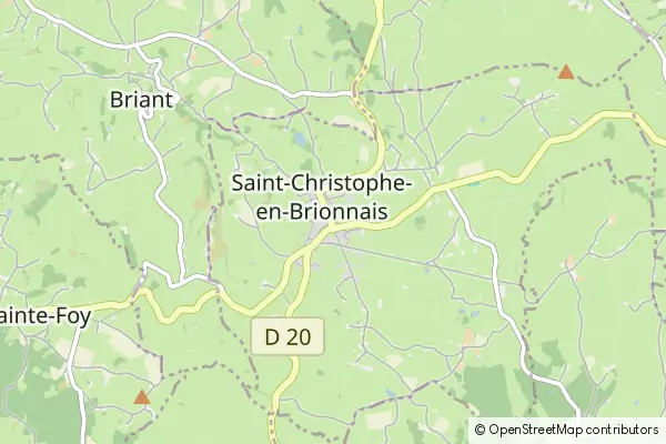 Mapa Saint-Christophe-en-Brionnais