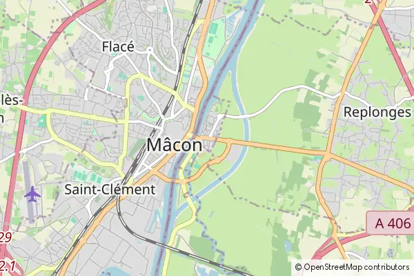 Mapa Saint-Laurent-sur-Saône