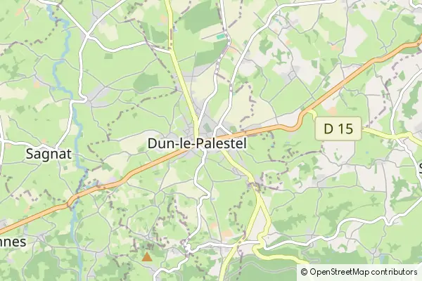 Mapa Dun-le-Palestel