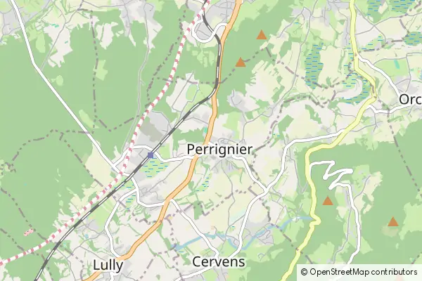 Mapa Perrignier