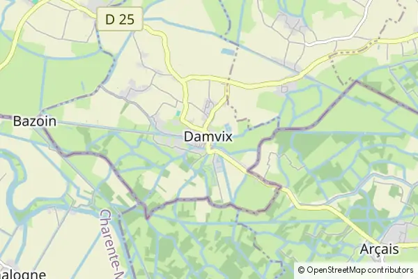 Mapa Damvix