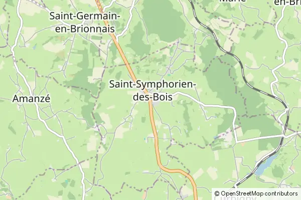 Mapa Saint-Symphorien-des-Bois