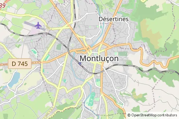 Mapa Montluçon