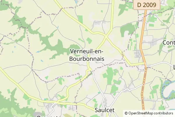 Mapa Verneuil-en-Bourbonnais