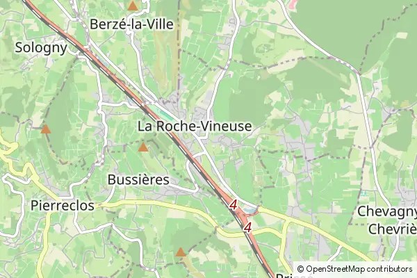 Mapa La Roche-Vineuse