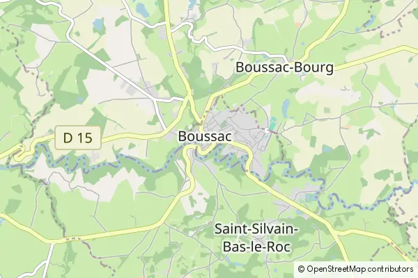 Mapa Boussac