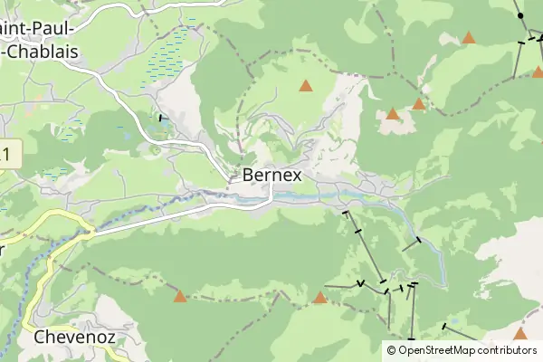 Mapa Bernex