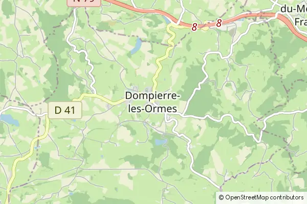 Mapa Dompierre-les-Ormes