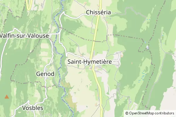 Mapa Saint-Hymetière