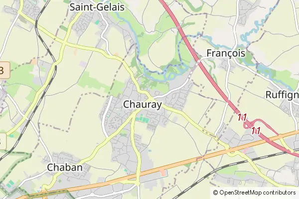 Mapa Chauray