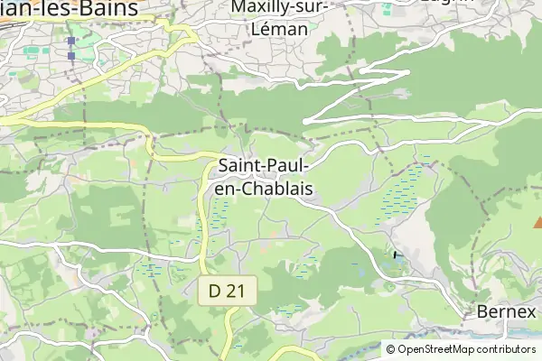 Mapa Saint-Paul-en-Chablais