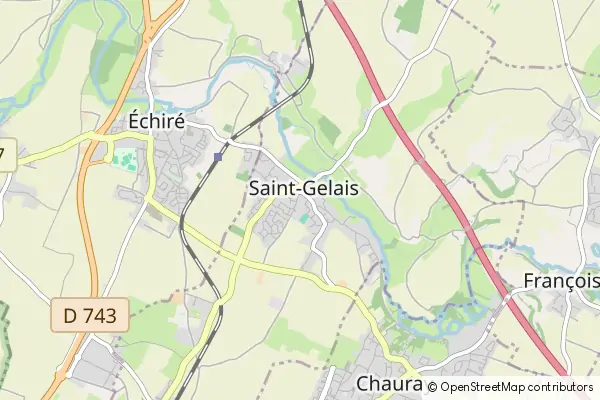 Mapa Saint-Gelais