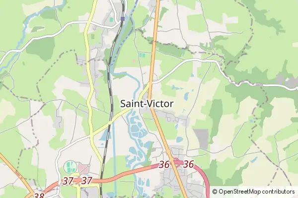 Mapa Saint-Victor