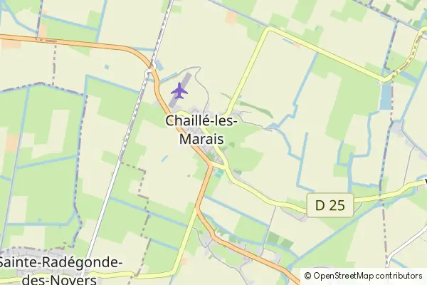 Mapa Chaillé-les-Marais