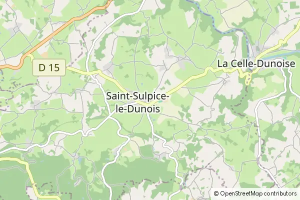 Mapa Saint-Sulpice-le-Dunois