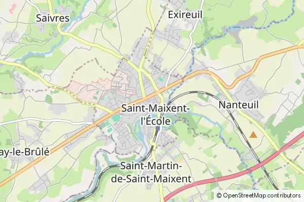 Mapa Saint-Maixent-l'École