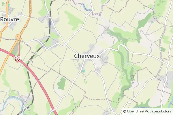 Mapa Cherveux