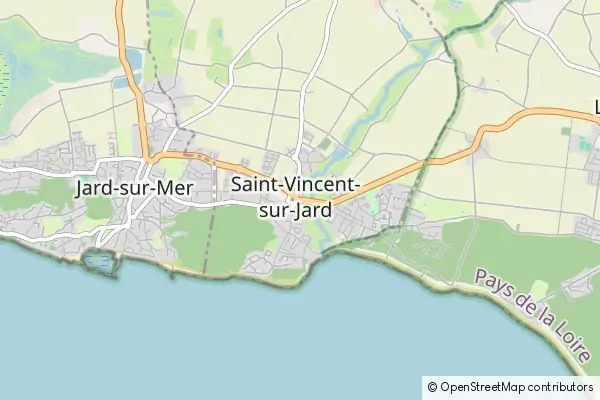 Mapa Saint-Vincent-sur-Jard