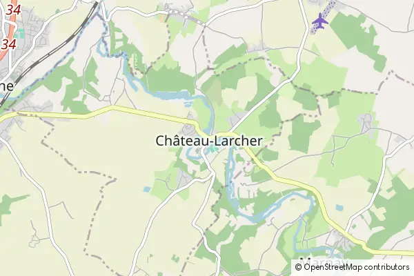 Mapa Château-Larcher